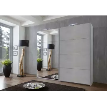 Buy Margate Sliding Door Wardrobe Grey from Furnituretta