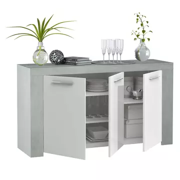 Buy Ramsey White and Grey Sideboard Cabinet from Furnituretta