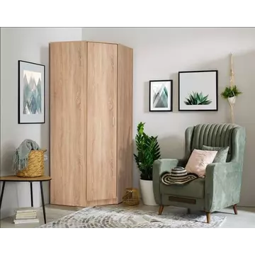 Buy Melrose Corner Wardrobe Sonoma Oak Effect from Furnituretta