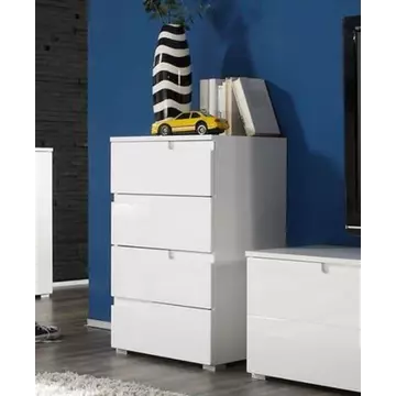 Buy Tenby White High Gloss Chest of Drawers from Furnituretta