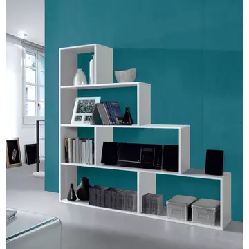 Buy Modern Bookcase White Gloss Bookshelf from Furnituretta