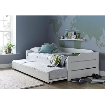 Buy Copella White Guest Bed With Trundle from Furnituretta