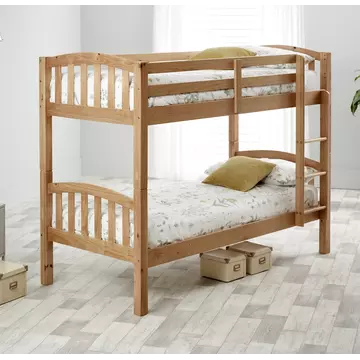 Buy Mya Pine Bunk Bed Single, Colour: Pine, Size: Single (3ft), Item Width: 100 from Furnituretta