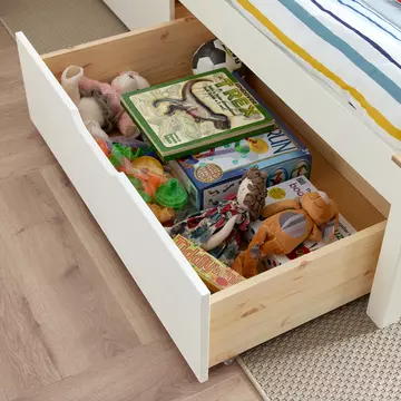 Buy 2 Chester White Under-bed Storage Drawers from Furnituretta