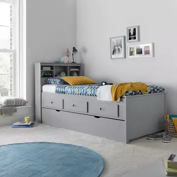 Buy Veera Grey Guest Bed Single, Colour: Grey, Size: Single (3ft), Width: 101.5 from Furnituretta