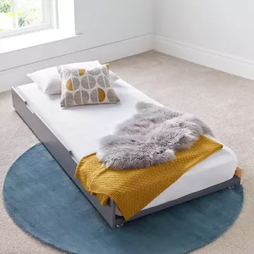 Buy Tyler Grey Trundle Only, Colour: Grey, Size: Single (3ft), Width: 93 from Furnituretta