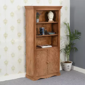 Buy Artwork Mango Wood Large Bookcase from Furnituretta