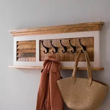 Buy Alfie Wood Hook Coat Hanger Wall from Furnituretta