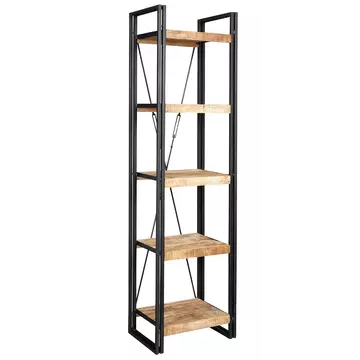 Buy Cosmo Industrial Slim Open Bookcase from Furnituretta