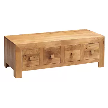Buy Toko Light Mango 8 Drawer Coffee Table from Furnituretta