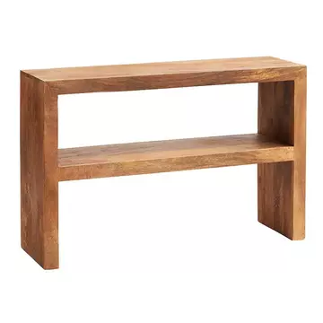 Buy Toko Light Mango Console Table, Colour: Light Brown, Width: 118 from Furnituretta