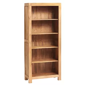Buy Toko Light Mango Large Open Bookcase, Colour: Light Brown, Width: 75 from Furnituretta