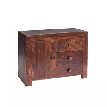 Buy Toko Dark Mango 3 Drawer Sideboard from Furnituretta