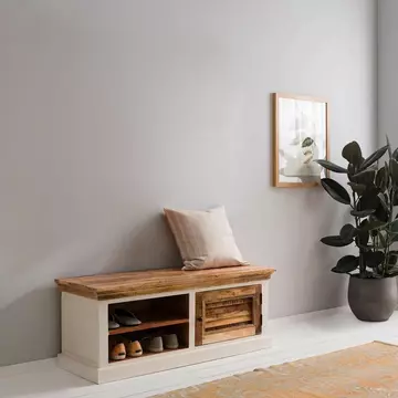 Buy Alfie Wood Shoe Rack Upto 43" from Furnituretta