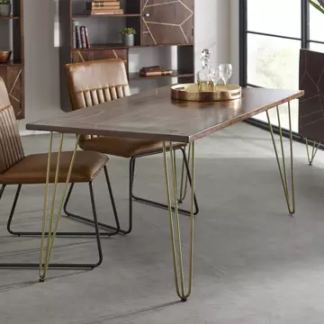 Buy Dark Gold Dining Table from Furnituretta