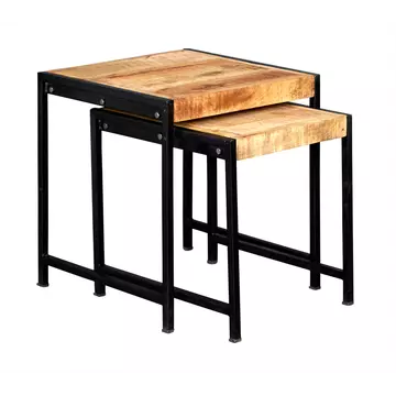 Buy Cosmo Industrial Nest Of 2 Tables from Furnituretta