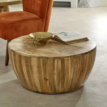 Buy Surrey Solid Wood Drum Coffee Table from Furnituretta