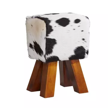Buy Cowhide Stool Dark from Furnituretta