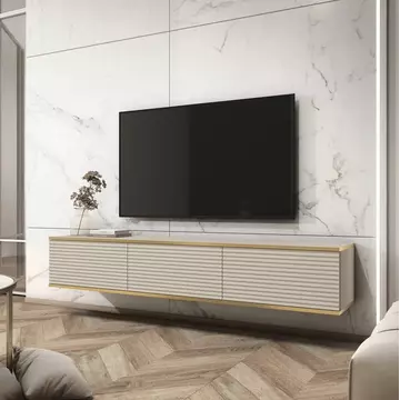 Buy Moro Floating TV Cabinet Beige 175cm, Colour: Beige, Width: 175 from Furnituretta