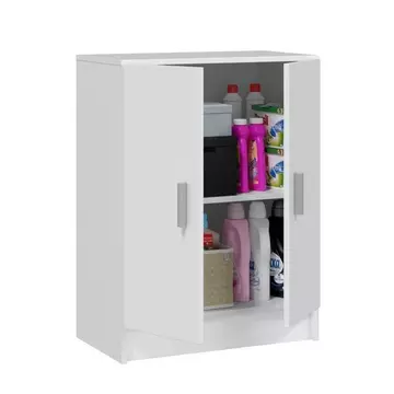 Buy Alford 2 Door White Universal Storage Cupboard from Furnituretta