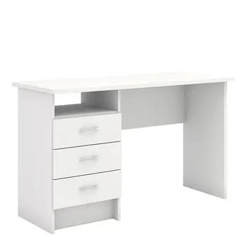 Buy Function Plus Desk 3 Drawers in White from Furnituretta