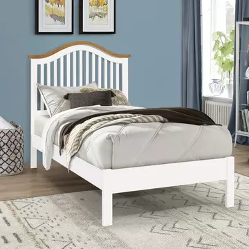 Buy Chester White Single Bed Frame, Colour: White, Size: 3ft/Single, Item Width: 98 from Furnituretta