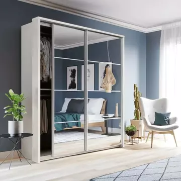 Buy Arti AR-17 Sliding Door Wardrobe White Matt 180cm, Colour: White Matt, Item Width: 180 from Furnituretta