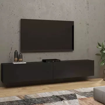 Buy Ava 40 TV Cabinet Black Matt 180cm, Colour: Black Matt, Width: 180 from Furnituretta