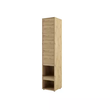 Buy BC-07 Tall Storage Cabinet for Vertical Wall Bed Concept Oak Artisan, Colour: Oak Artisan, Item Width: 45 from Furnituretta