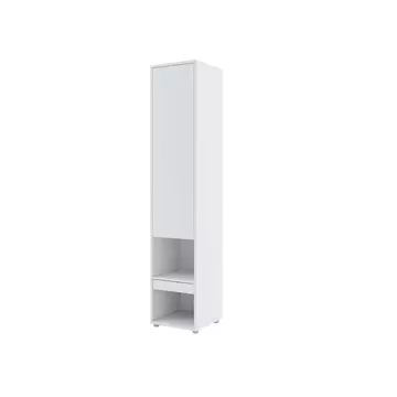 Buy BC-07 Tall Storage Cabinet for Vertical Wall Bed Concept White Matt, Colour: White Matt, Item Width: 45 from Furnituretta