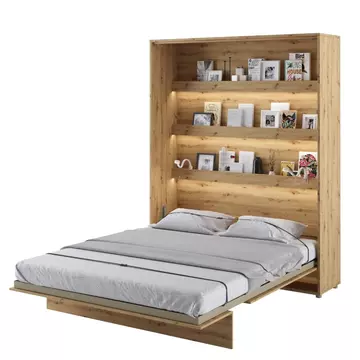 Buy BC-12 Vertical Wall Bed Concept Oak Artisan 160cm, Colour: Oak Artisan, Size: 160 x 200cm from Furnituretta