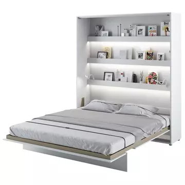 Buy BC-13 Vertical Wall Bed Concept White Gloss 180cm, Colour: White Gloss, Size: 180 x 200cm from Furnituretta