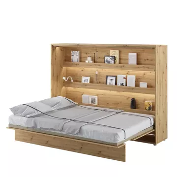 Buy BC-04 Horizontal Wall Bed Concept Oak Artisan 140cm, Colour: Oak Artisan, Size: 140 x 200cm from Furnituretta