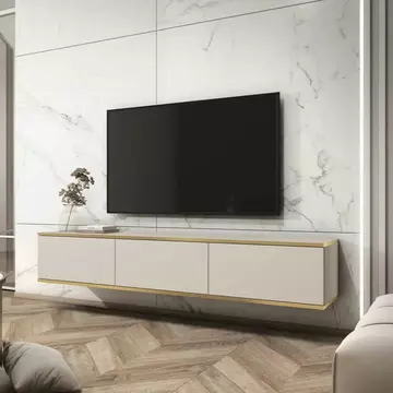 Buy Oro Floating TV Cabinet Beige 175cm, Colour: Beige, Width: 175 from Furnituretta