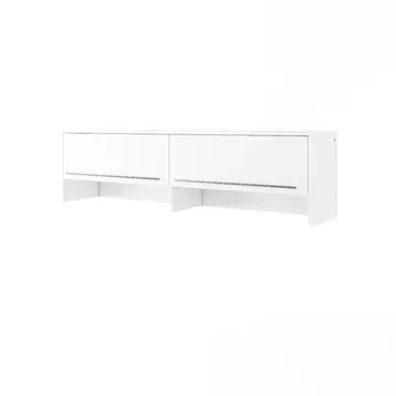 Buy CP-09 Over Bed Unit for Horizontal Wall Bed Concept White Matt 140cm, Colour: White Matt, Item Width: 215 from Furnituretta