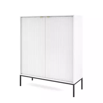 Buy Nova Highboard Cabinet White Matt 104cm, Colour: White Matt, Item Width: 104 from Furnituretta