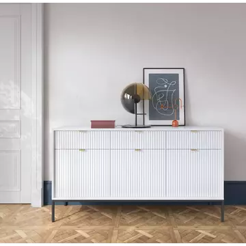 Buy Nova Large Sideboard Cabinet White Matt 154cm, Colour: White Matt, Width: 154 from Furnituretta