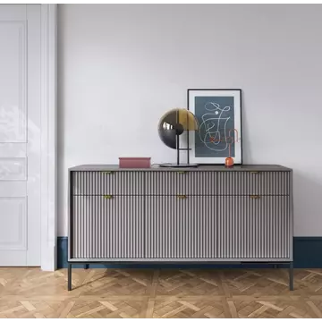 Buy Nova Large Sideboard Cabinet Grey Matt 154cm, Colour: Grey Matt, Width: 154 from Furnituretta