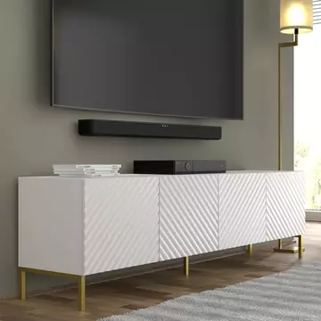 Buy Surf TV Cabinet White 200cm, Colour: White, Item Width: 200 from Furnituretta