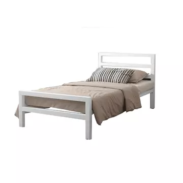 Buy City Block White Single Bed, Colour: White, Size: 3ft/Single, Item Width: 96 from Furnituretta