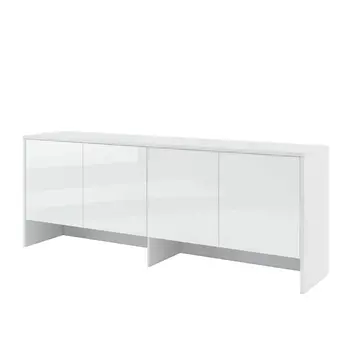Buy BC-10 Over Bed Unit for Horizontal Wall Bed Concept White Gloss 120cm, Colour: White Gloss, Item Width: 211 from Furnituretta