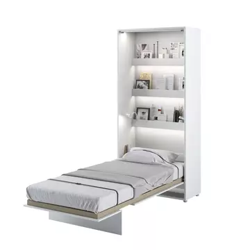 Buy BC-03 Vertical Wall Bed Concept White Matt 90cm, Colour: White Matt, Size: 90 x 200cm from Furnituretta