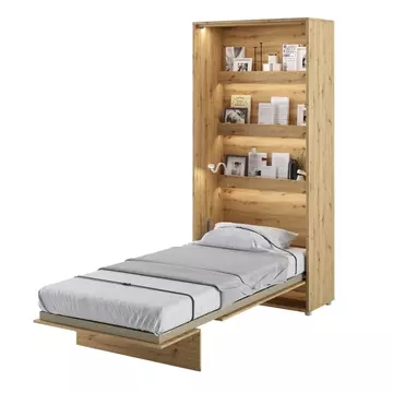 Buy BC-03 Vertical Wall Bed Concept Oak Artisan 90cm, Colour: Oak Artisan, Size: 90 x 200cm from Furnituretta
