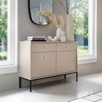 Buy Mono Sideboard Cabinet Beige, Colour: Beige, Item Width: 104 from Furnituretta