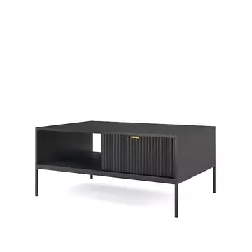 Buy Nova Coffee Table Black Matt 104cm, Colour: Black Matt, Width: 104 from Furnituretta
