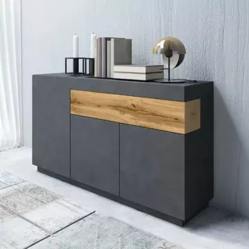 Buy Silke 43 Sideboard Cabinet Matera / Wotan Oak, Colour: Matera / Wotan Oak, Width: 150 from Furnituretta