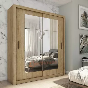 Buy Idea ID-02 Sliding Door Wardrobe Oak Shetland 180cm, Colour: Oak Shetland, Item Width: 180 from Furnituretta