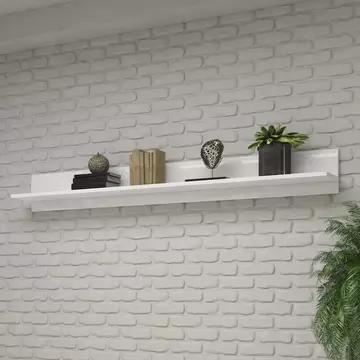 Buy Tulsa 02 Wall Shelf White Gloss 180cm, Colour: White Gloss, Width: 180 from Furnituretta