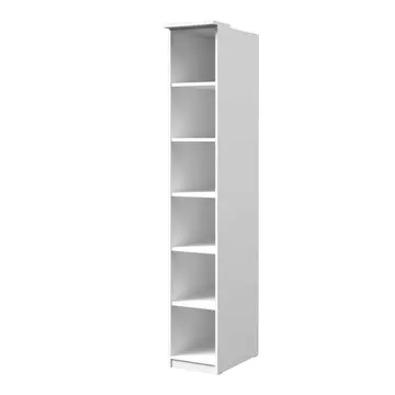 Buy Optima 15 Bookcase White, Colour: White, Width: 35 from Furnituretta