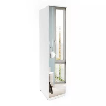 Buy Optima 57 - Hinged Door Wardrobe White, Colour: White, Width: 45 from Furnituretta